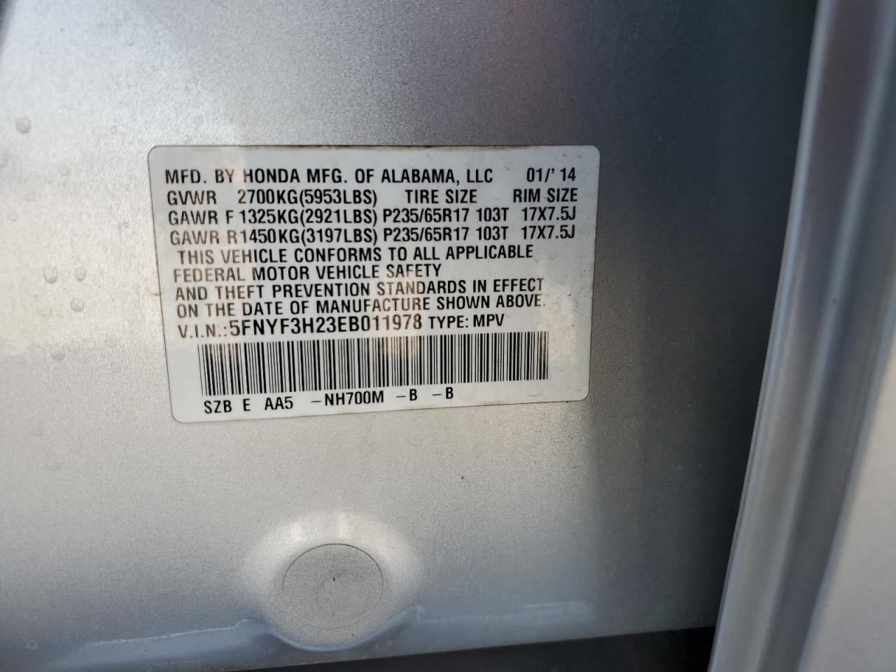 2014 Honda Pilot - Image 14