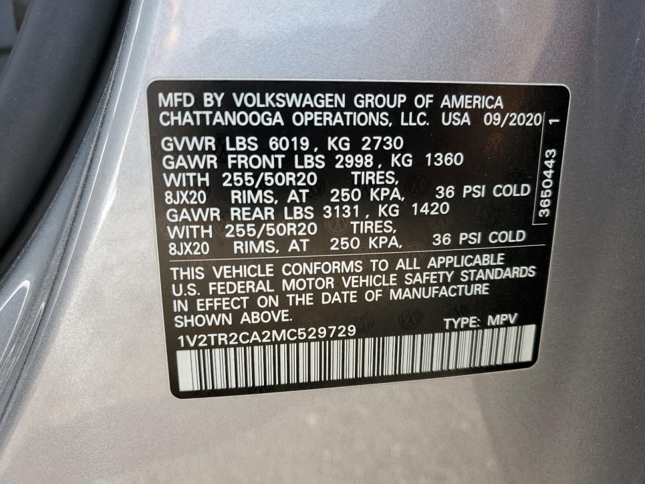 2021 Volkswagen Atlas - Image 13