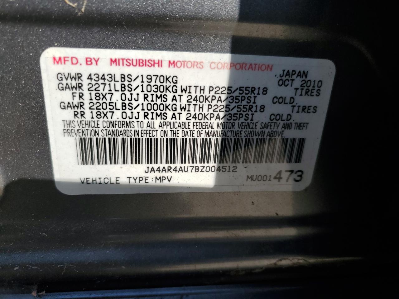 2011 Mitsubishi Outlander - Image 13
