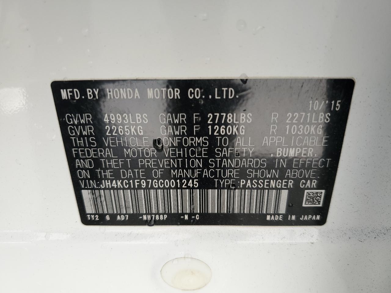 2016 Acura RLX - Image 12
