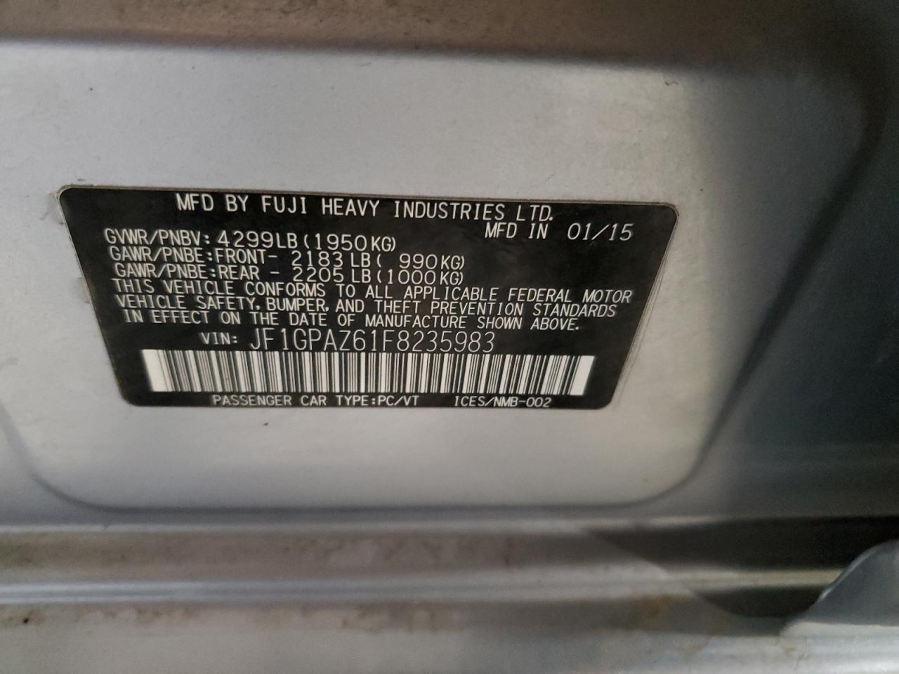2015 Subaru Impreza - Image 13