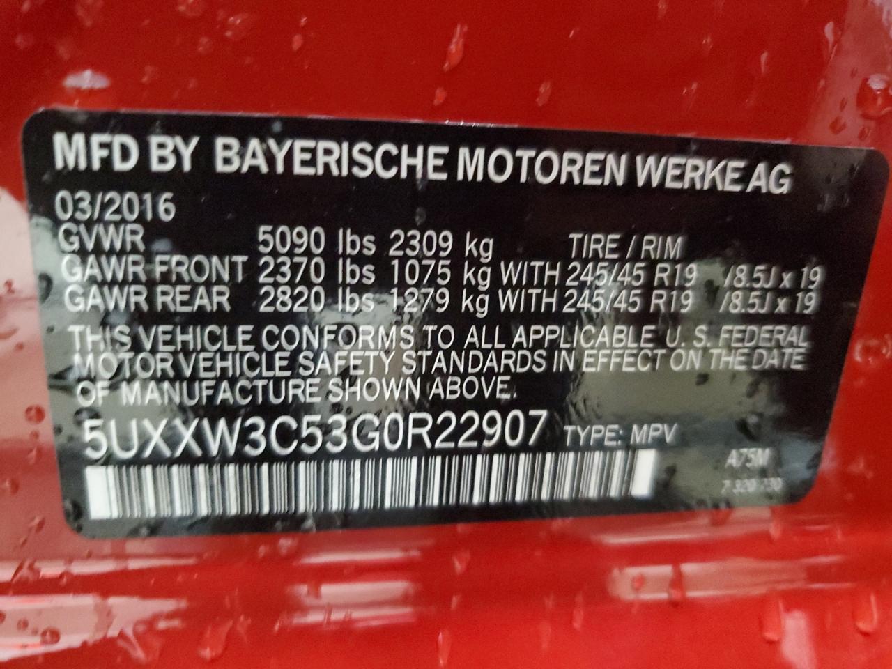 2016 BMW X4 - Image 12