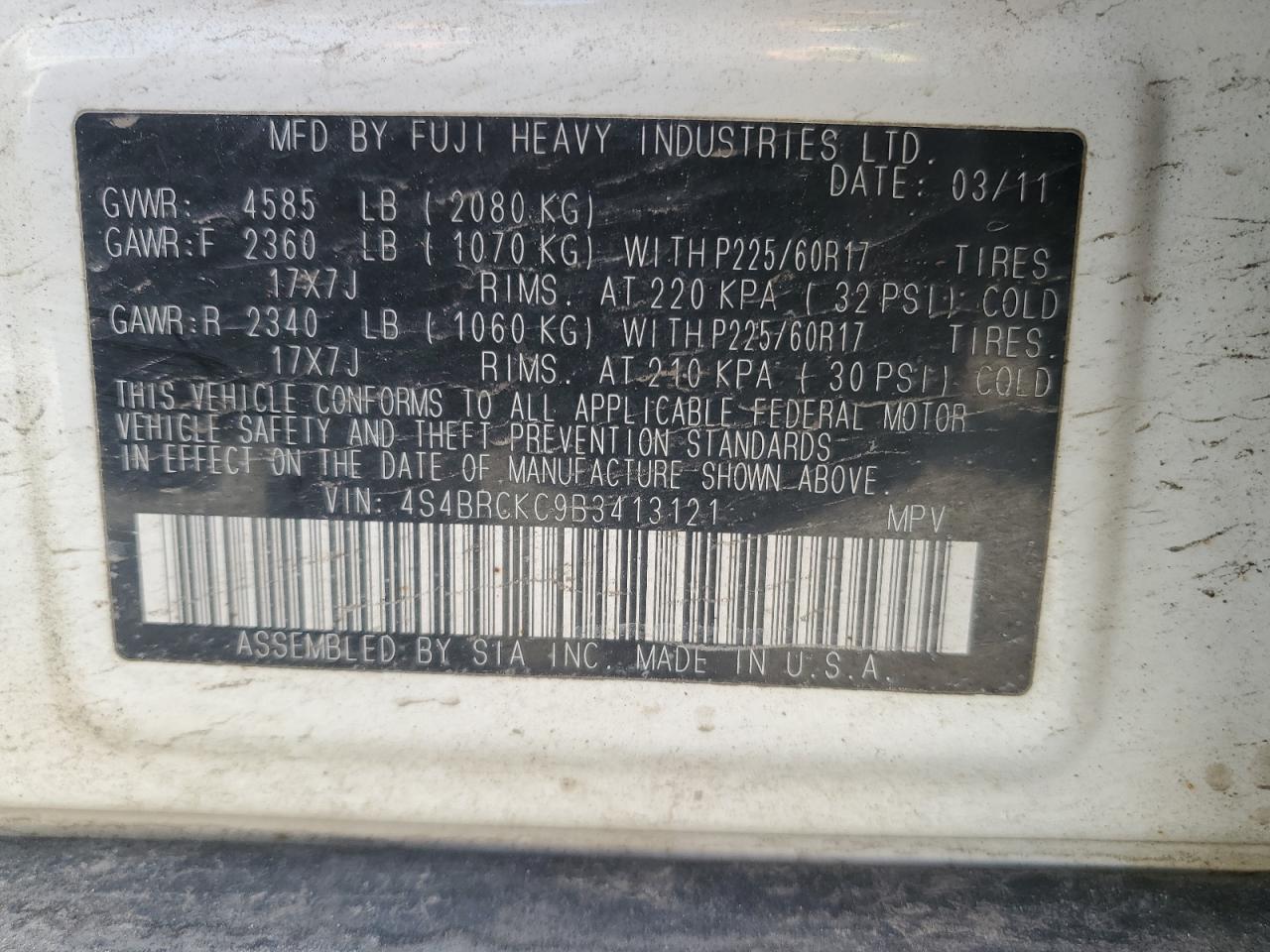 2011 Subaru Outback - Image 13