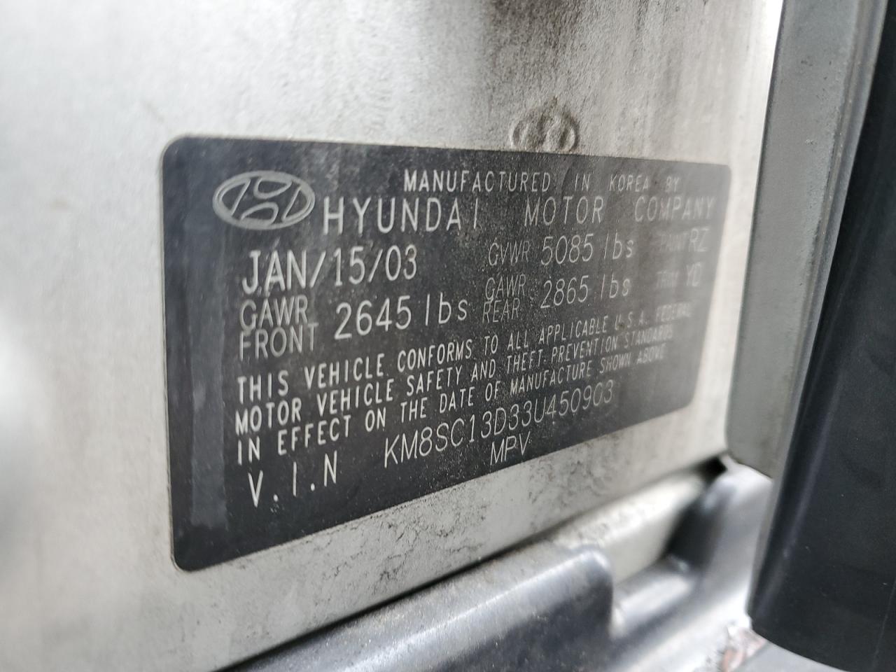 2003 Hyundai Santa Fe - Image 13