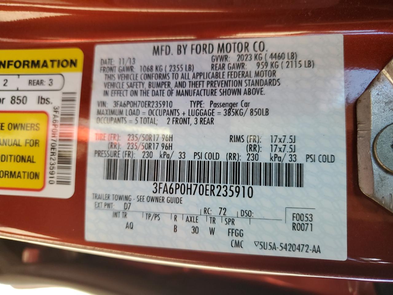 2014 Ford Fusion - Image 12