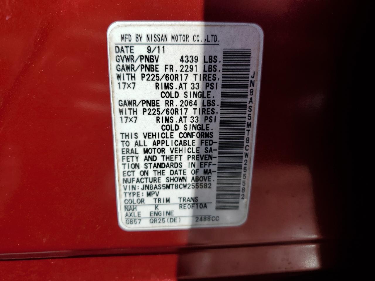 2012 Nissan Rogue - Image 13