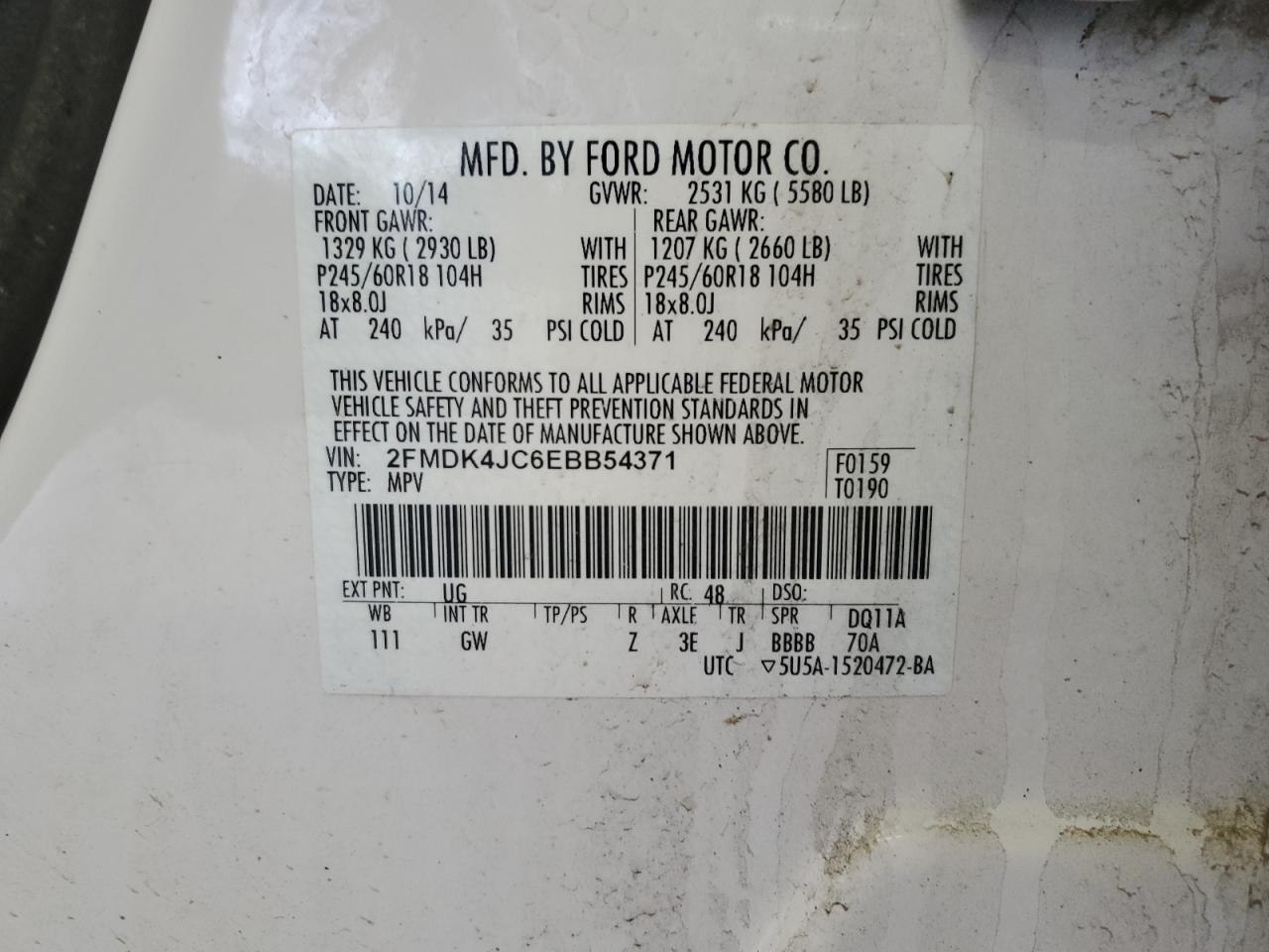 2014 Ford Edge - Image 13