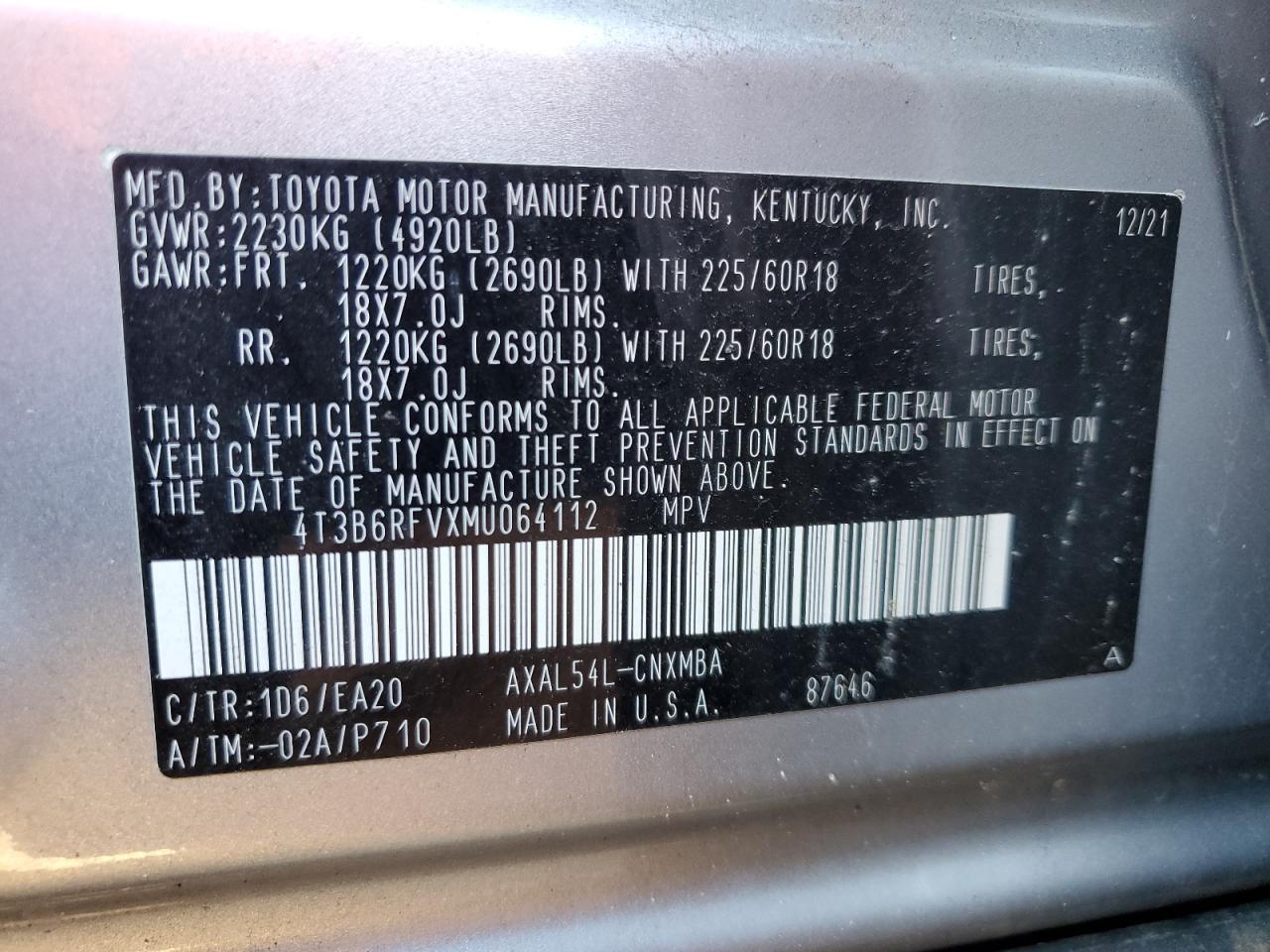 2021 Toyota RAV 4 - Image 14
