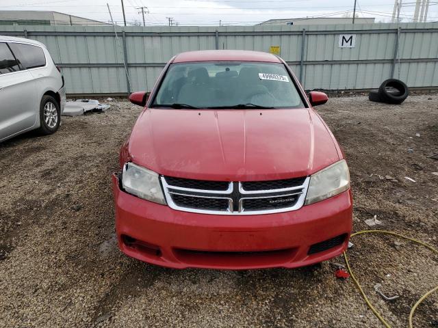  DODGE AVENGER 2012 Czerwony