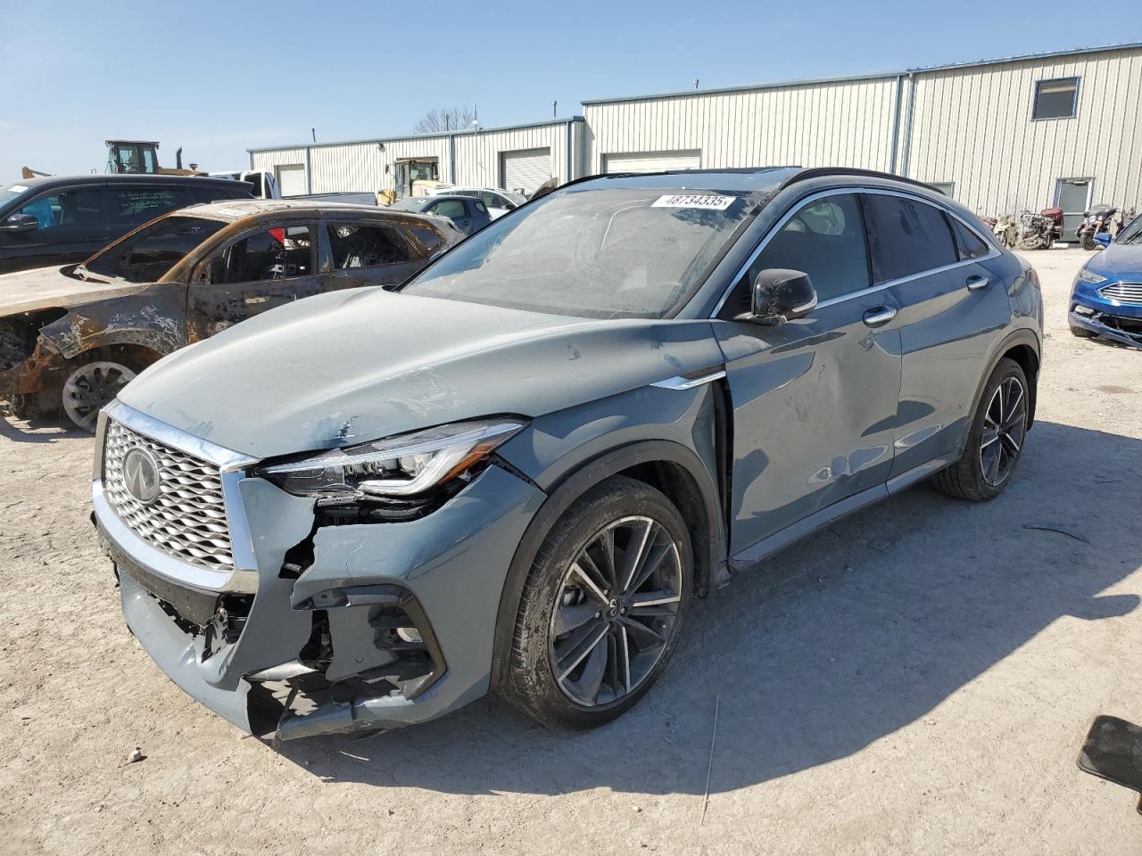 2023 Infiniti Qx55 Essential იყიდება Kansas City-ში, KS - Top/Roof