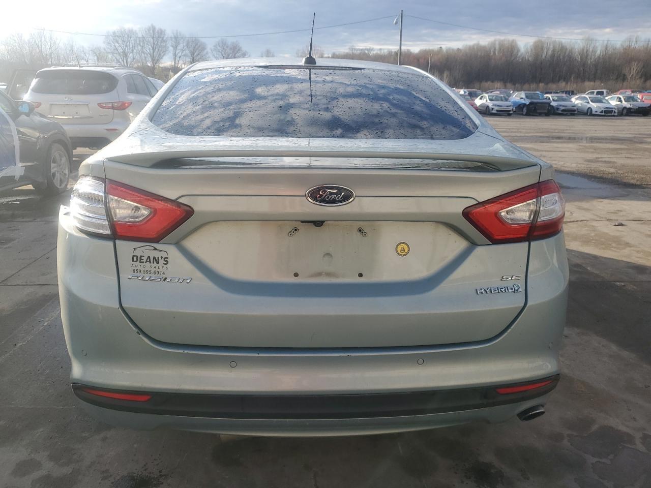 2013 Ford Fusion Se Hybrid VIN: 3FA6P0LU3DR162169 Lot: 50387885