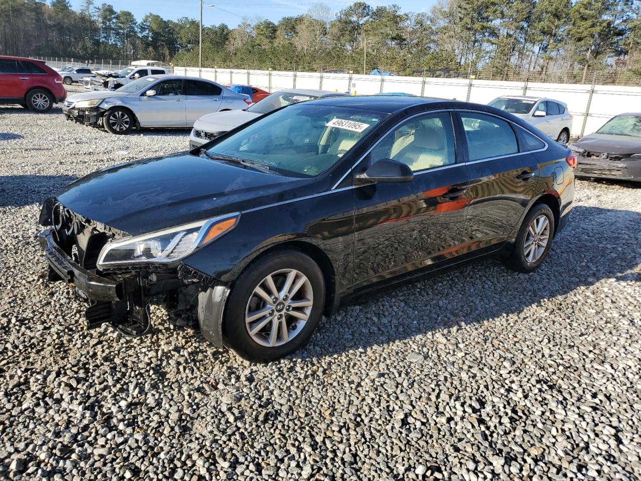 2017 HYUNDAI SONATA BLACK VIN: 5NPE24AF2HH452444