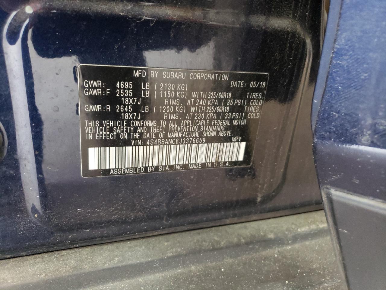 2018 Subaru Outback - Image 13
