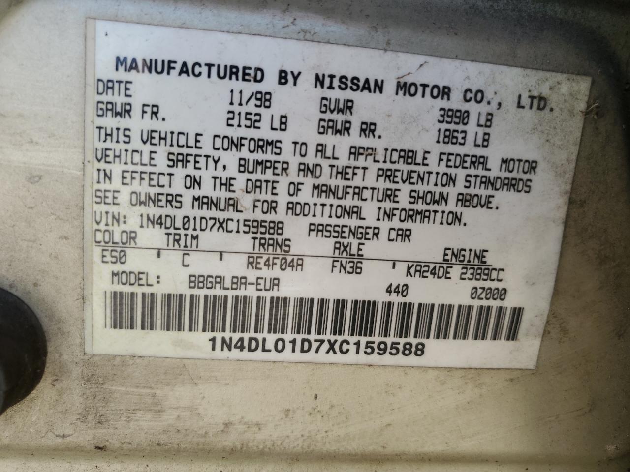 1999 Nissan Altima - Image 12