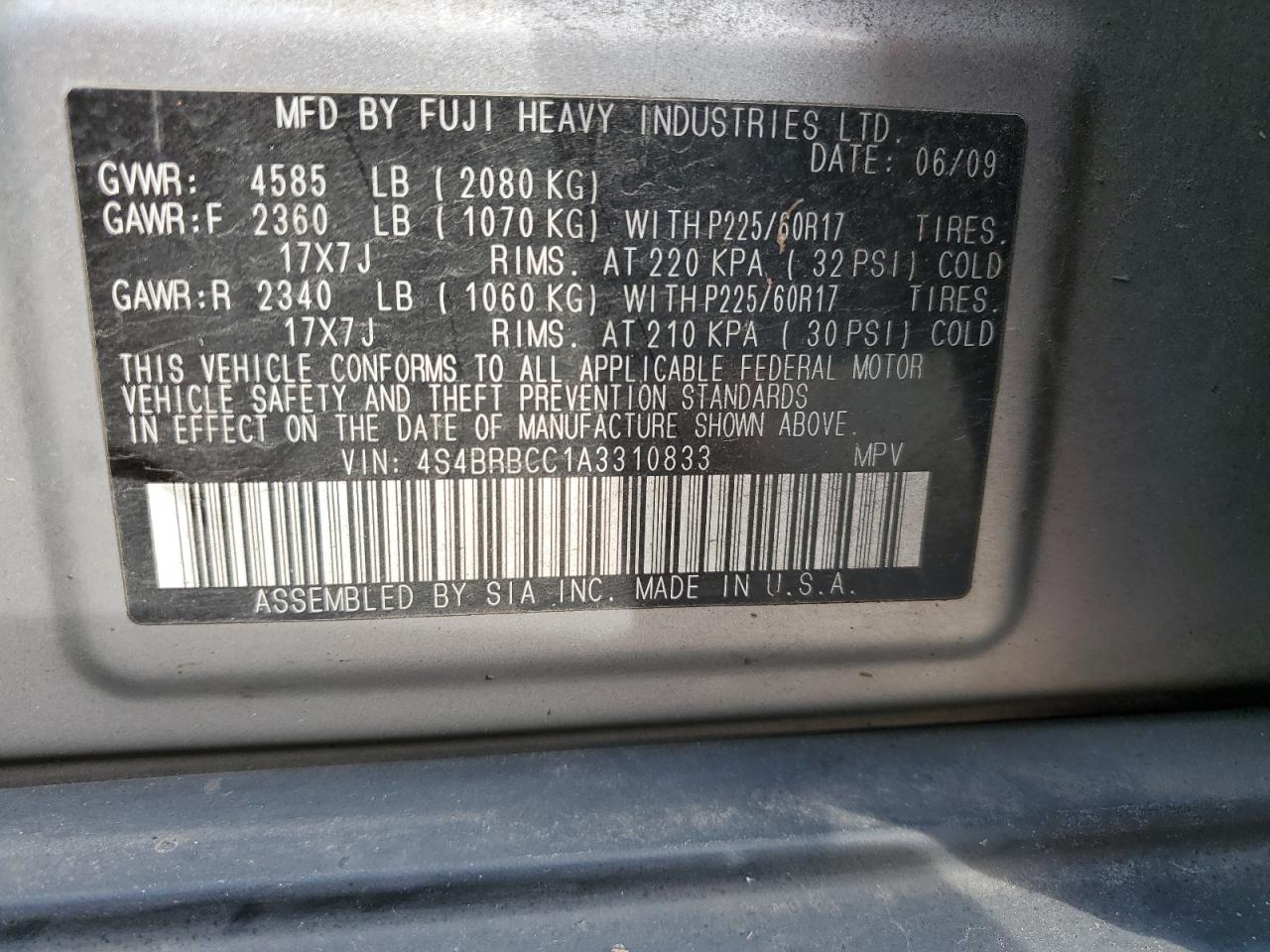 2010 Subaru Outback - Image 13