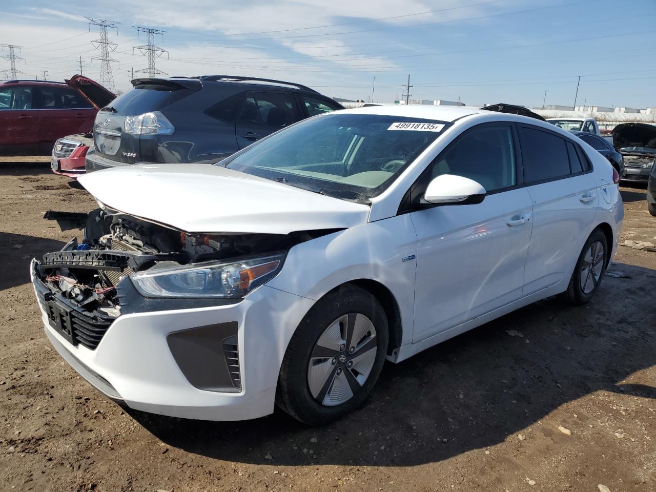 2018 Hyundai Ioniq Blue на продаже в Elgin, IL - Front End