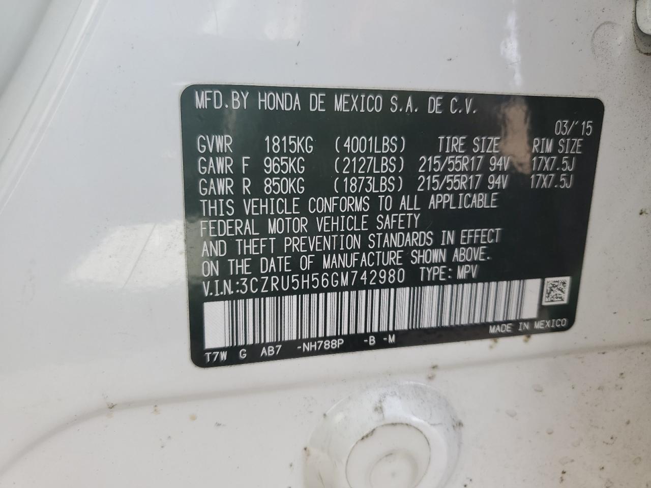 2016 Honda HR-V - Image 14