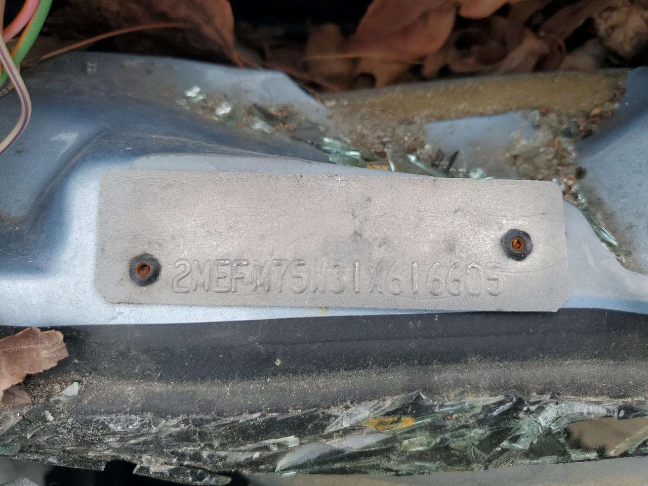 2001 Mercury Grand Marquis Ls VIN: 2MEFM75W31X616605 Lot: 43343485