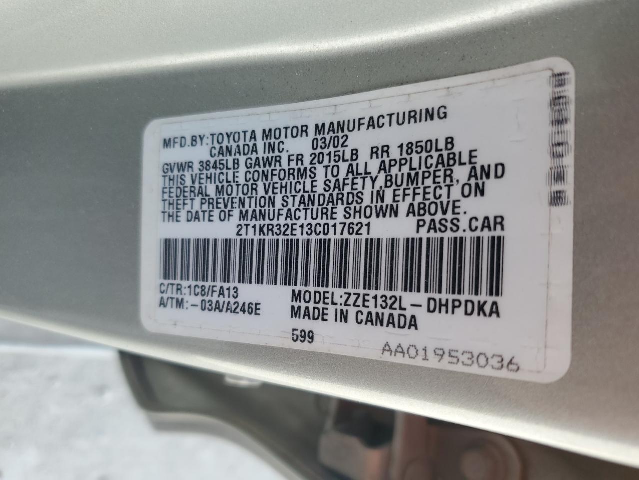 2003 Toyota Corolla - Image 15