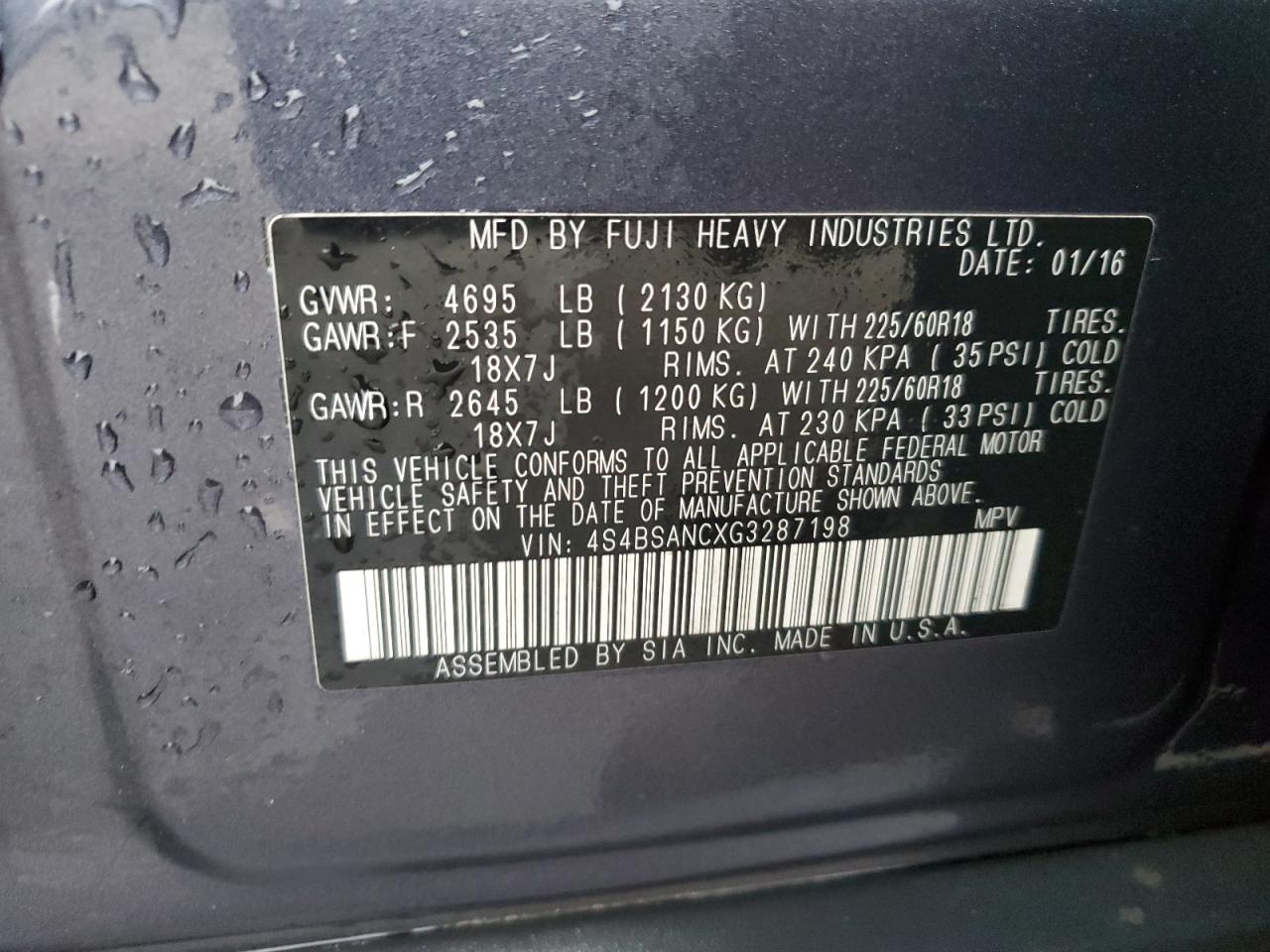 2016 Subaru Outback - Image 13