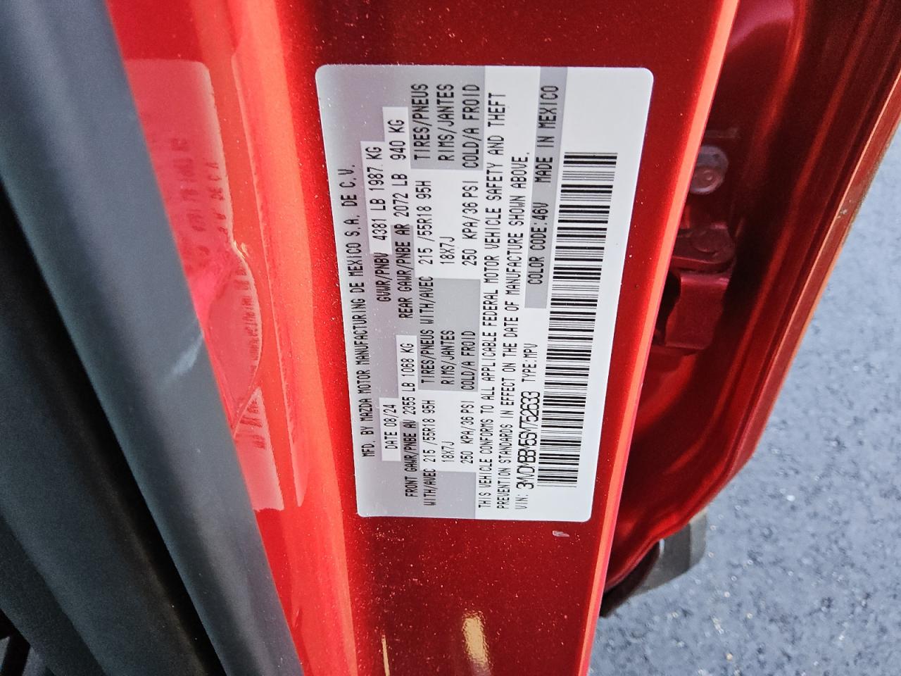 2025 Mazda Cx-30 Select VIN: 3MVDMBBM5SM752633 Lot: 48587315