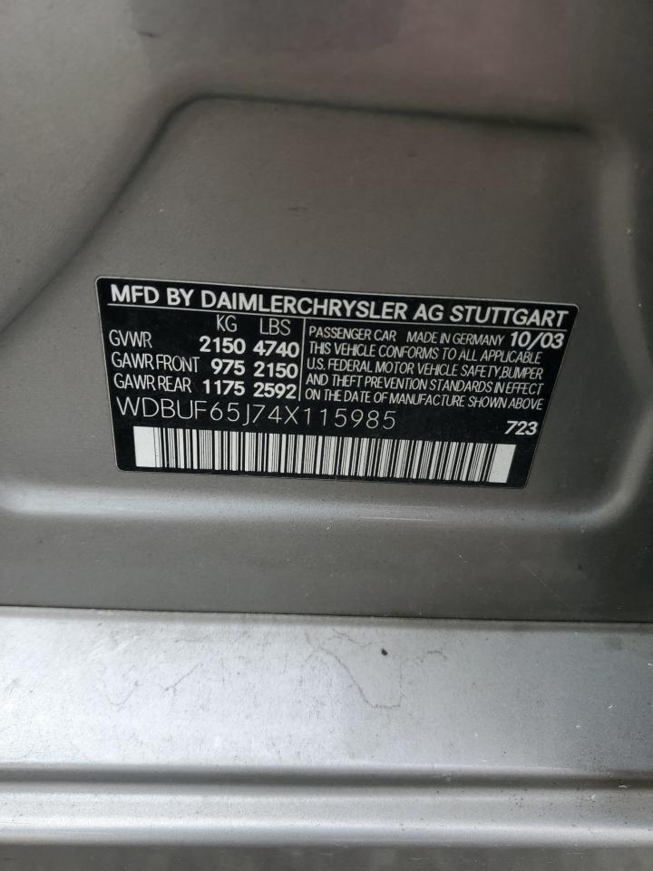 2004 Mercedes-Benz E-klasse - Image 12