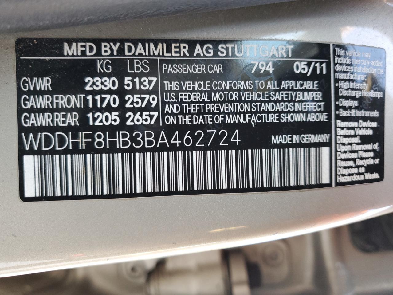 2011 Mercedes-Benz E-klasse - Image 12