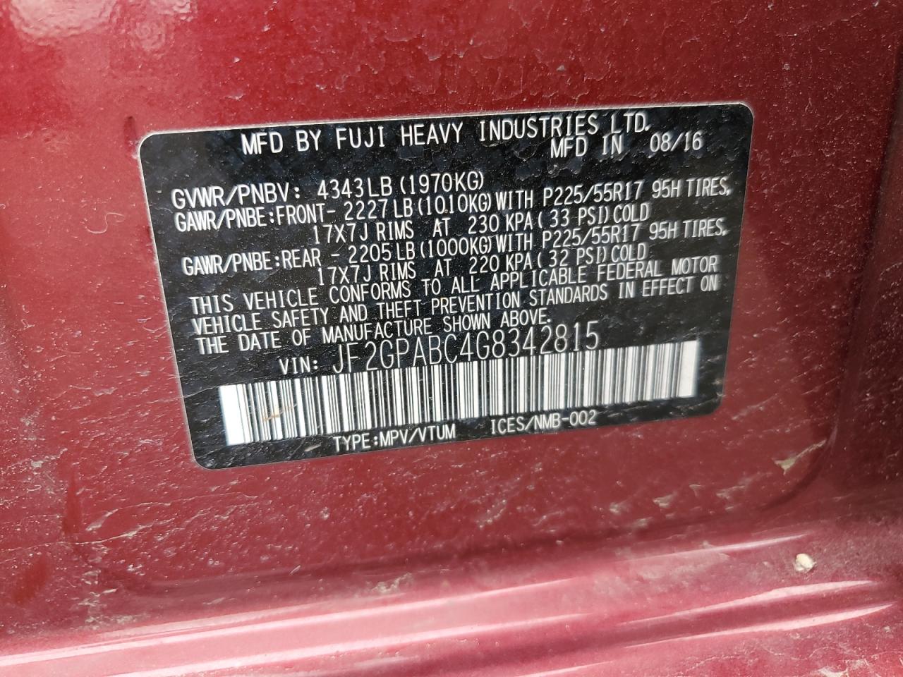 2016 Subaru XV - Image 12