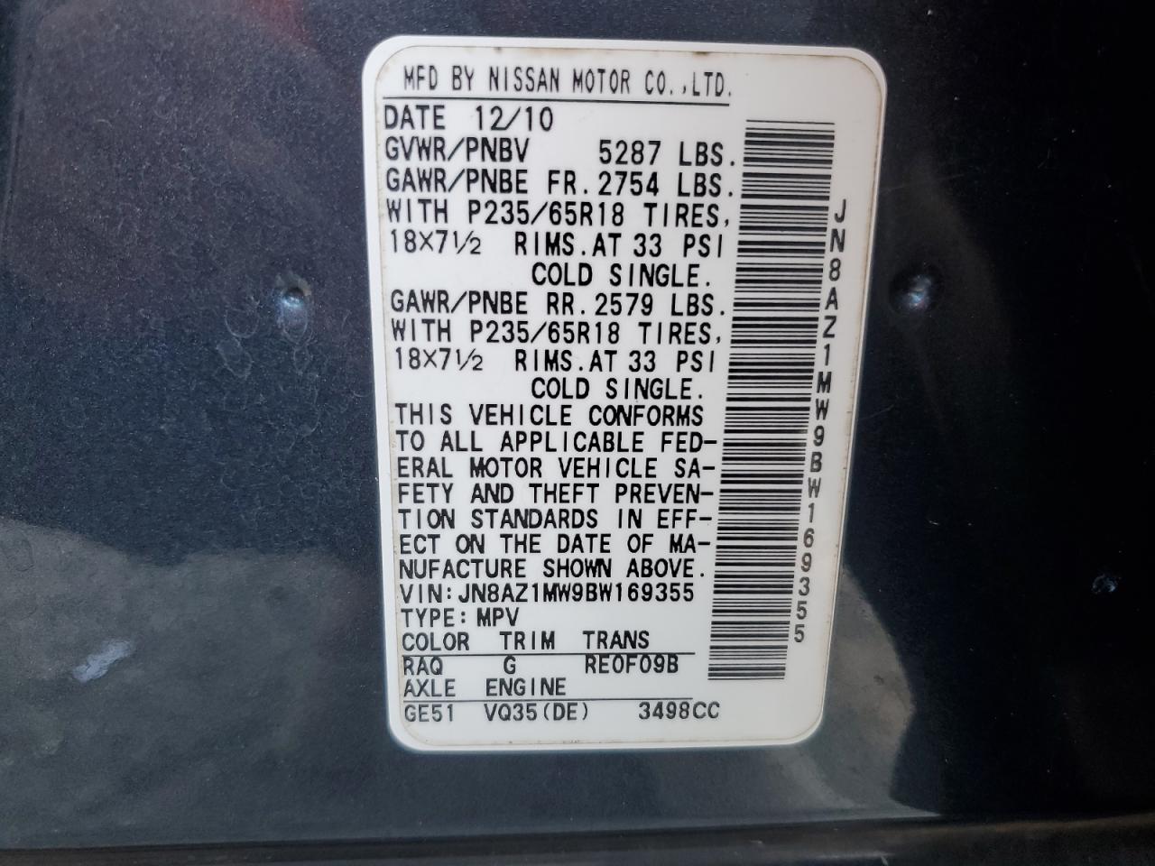 2011 Nissan Murano - Image 12