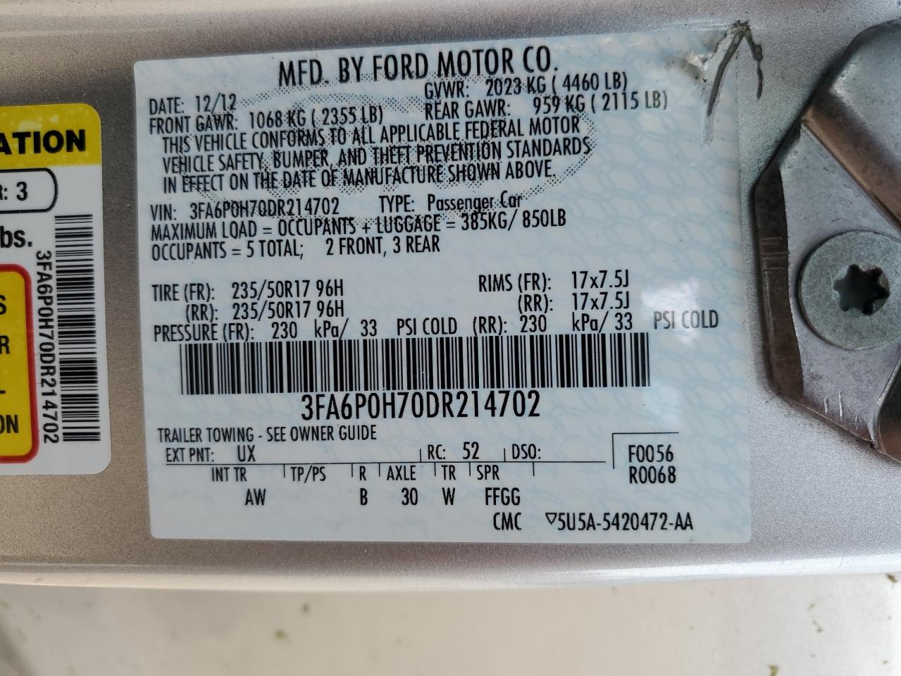 2013 Ford Fusion - Image 12