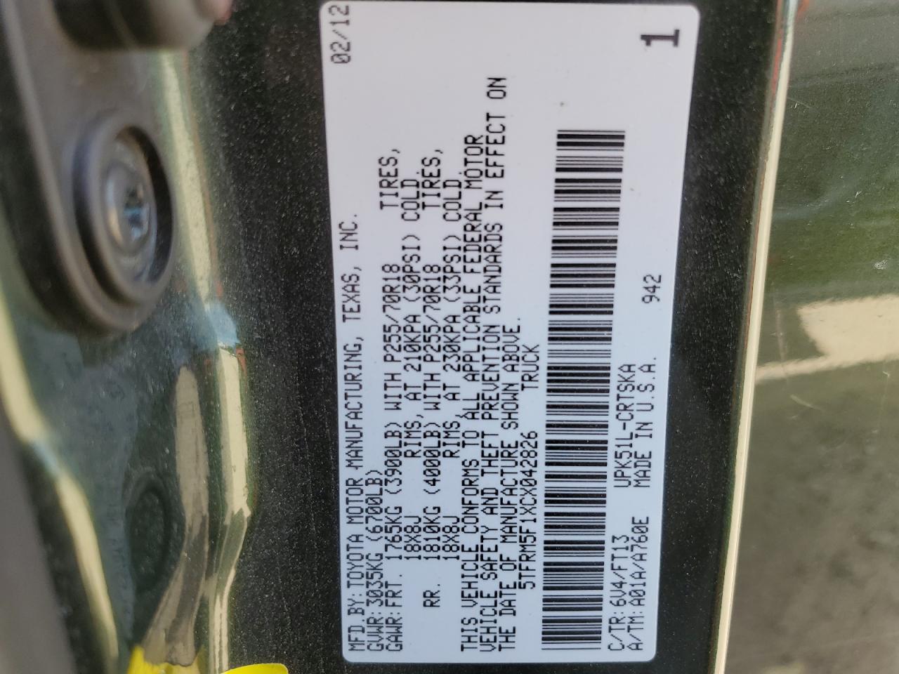 2012 Toyota Tundra - Image 12