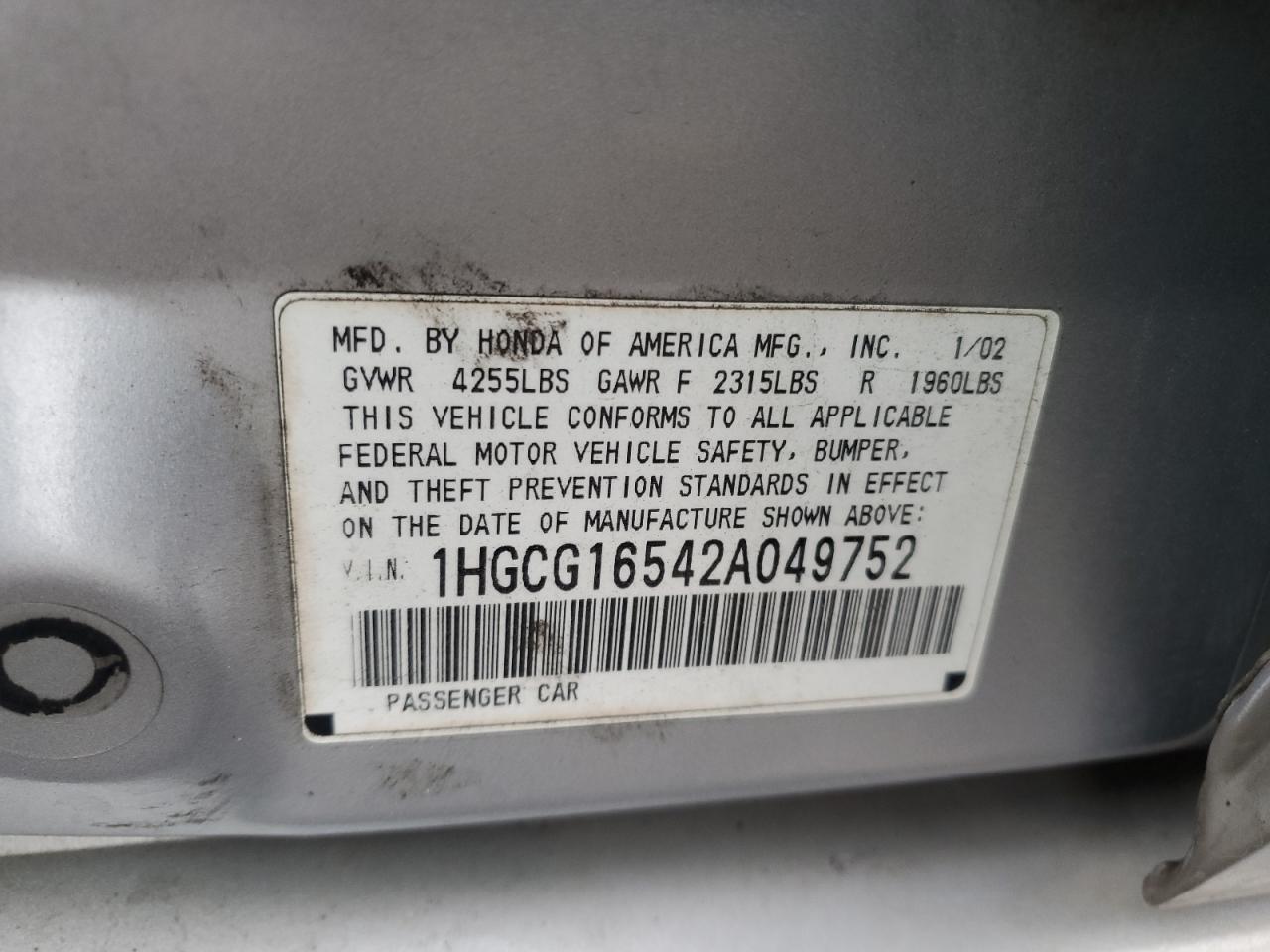 2002 Honda Accord - Image 12