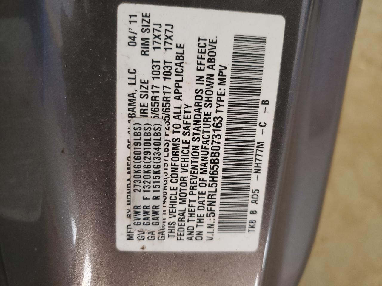 2011 Honda Odyssey - Image 15