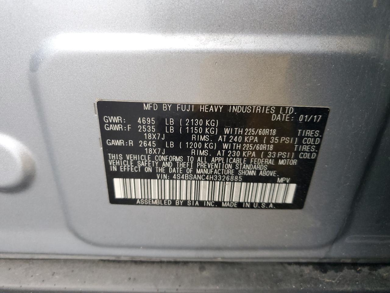 2017 Subaru Outback - Image 13