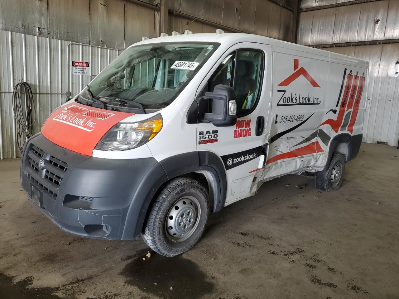 2017 Ram Promaster 1500 1500 Standard de vânzare în Des Moines, IA - Side