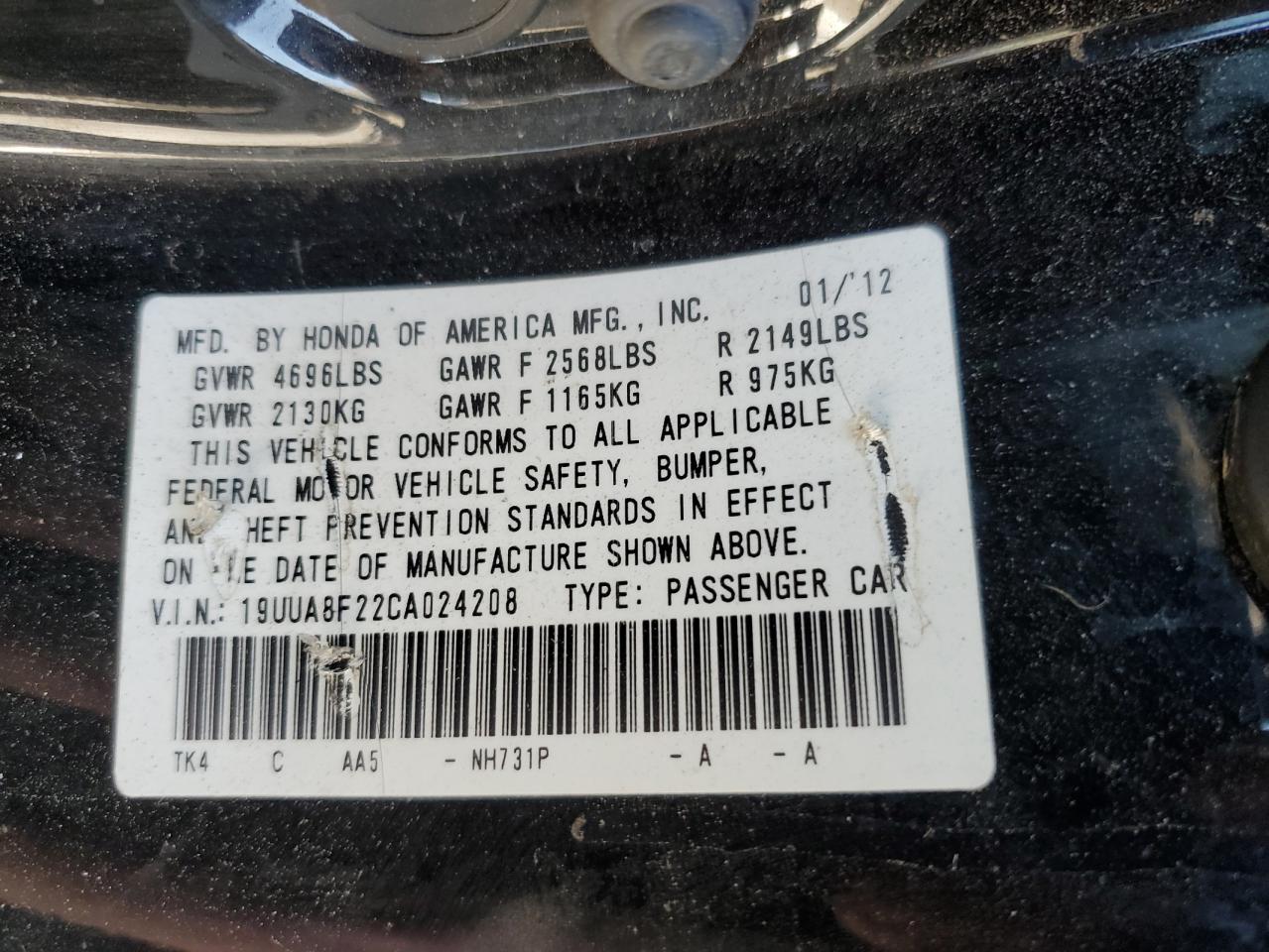 2012 Acura TL - Image 12