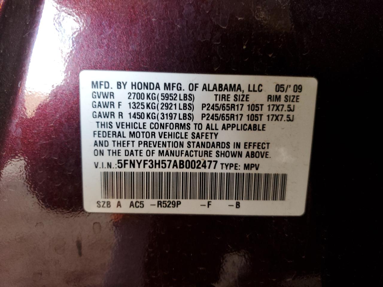 2010 Honda Pilot - Image 13