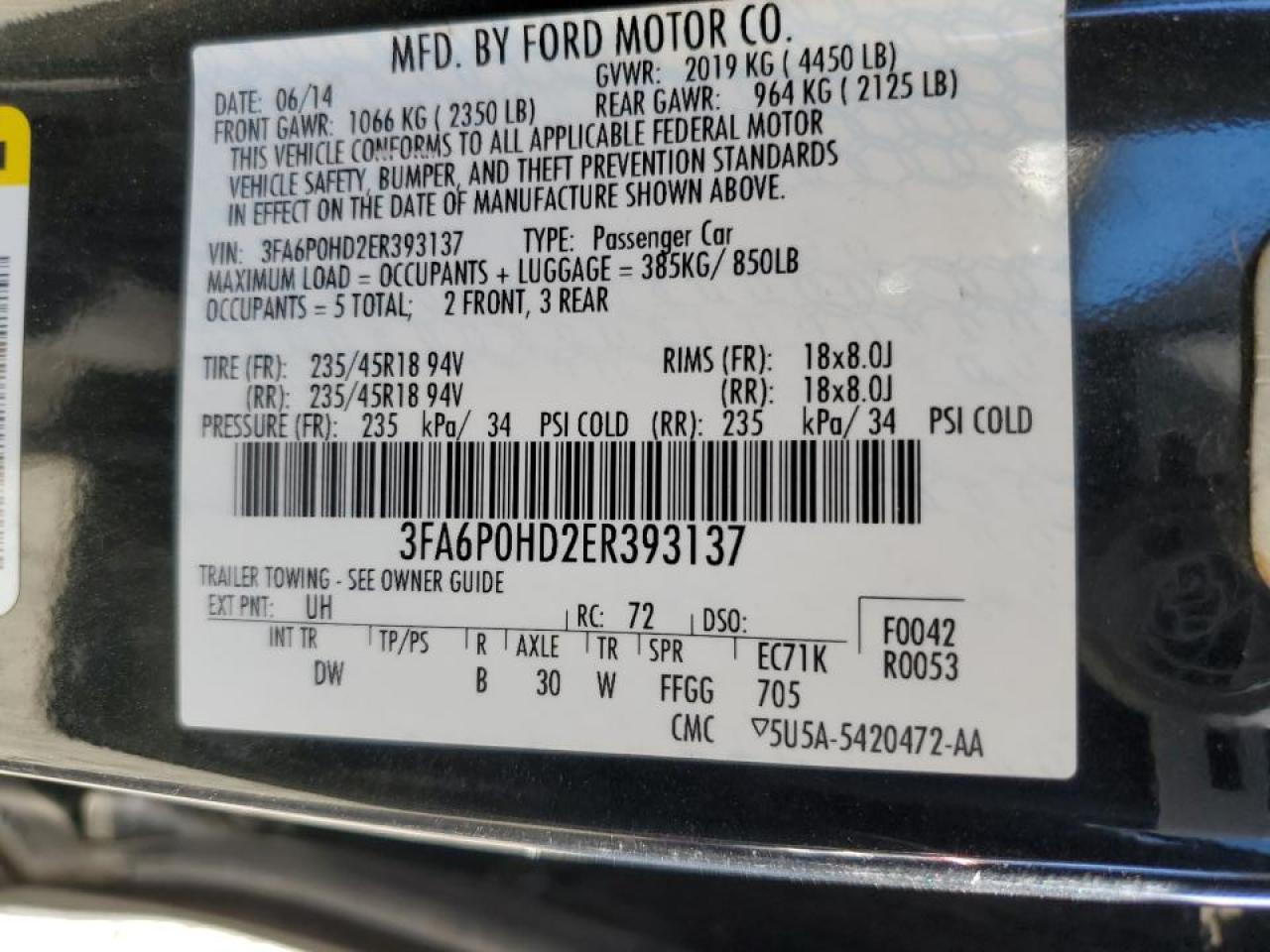 2014 Ford Fusion - Image 12