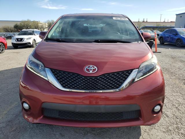 Minivans TOYOTA SIENNA 2016 Czerwony