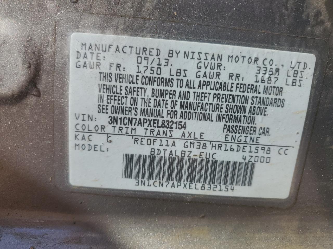 2014 Nissan Versa - Image 12