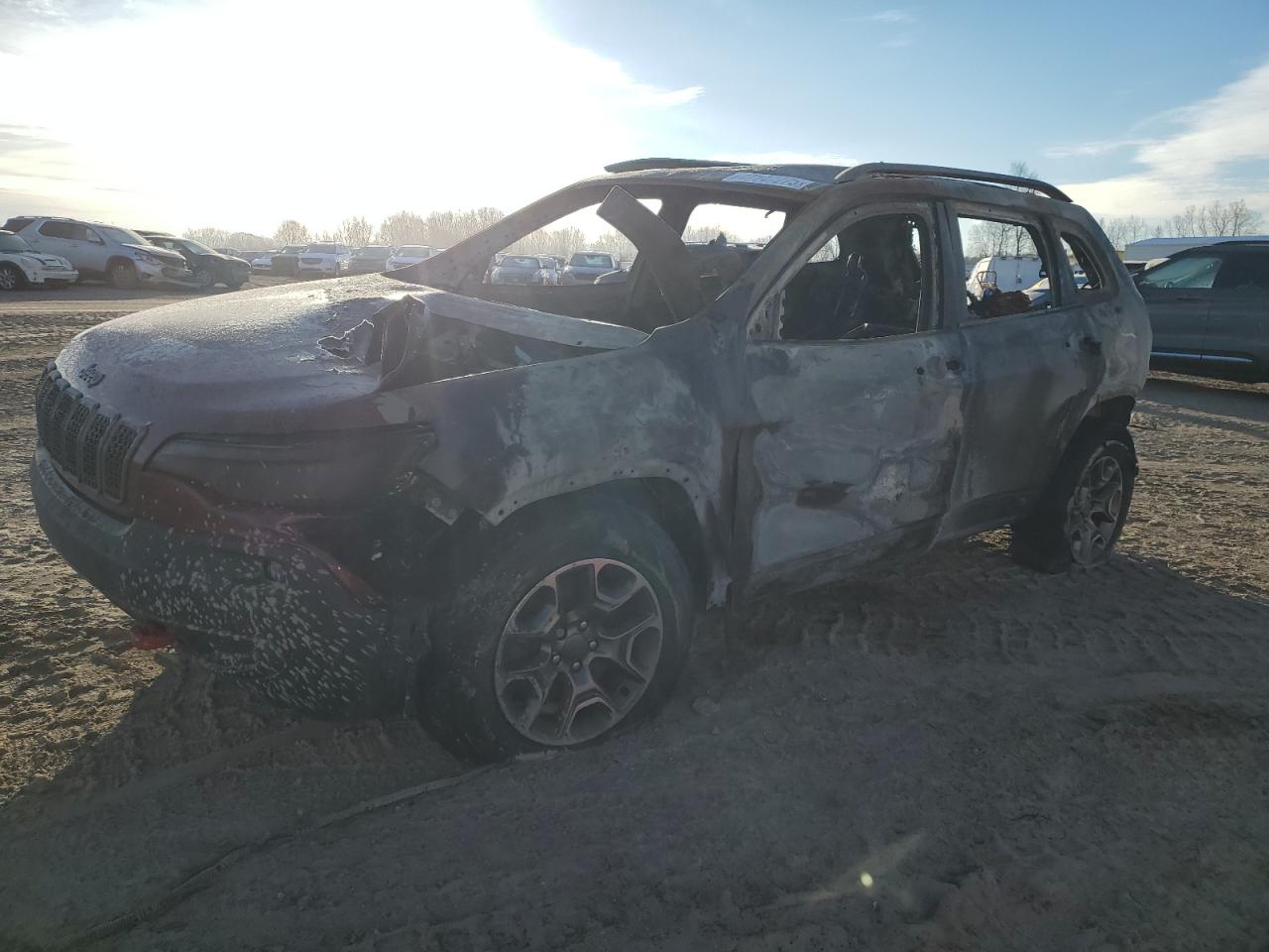 2020 Jeep Cherokee Trailhawk de vânzare în Davison, MI - Burn - Interior