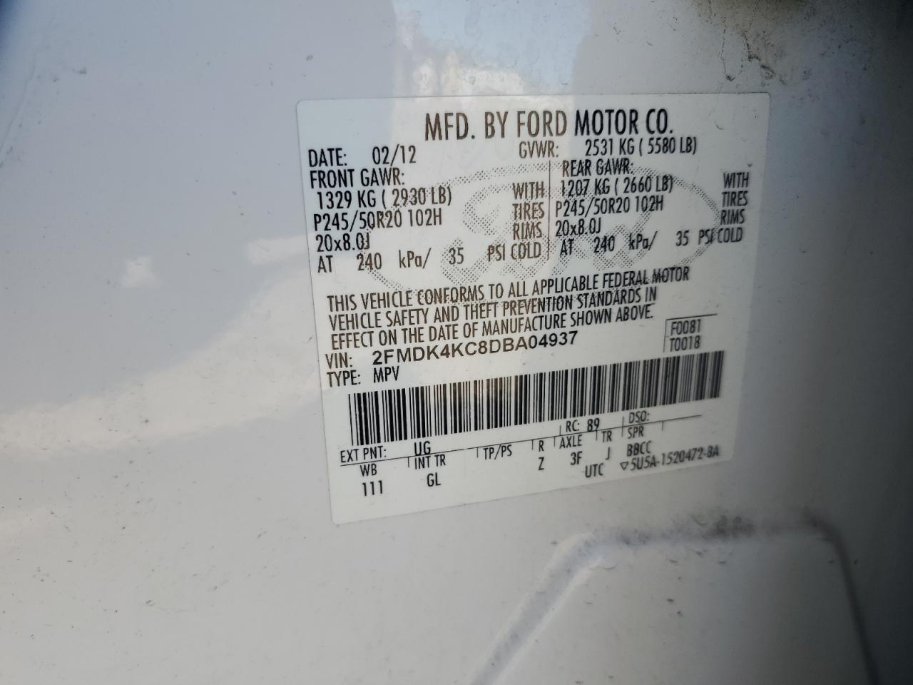 2013 Ford Edge - Image 14