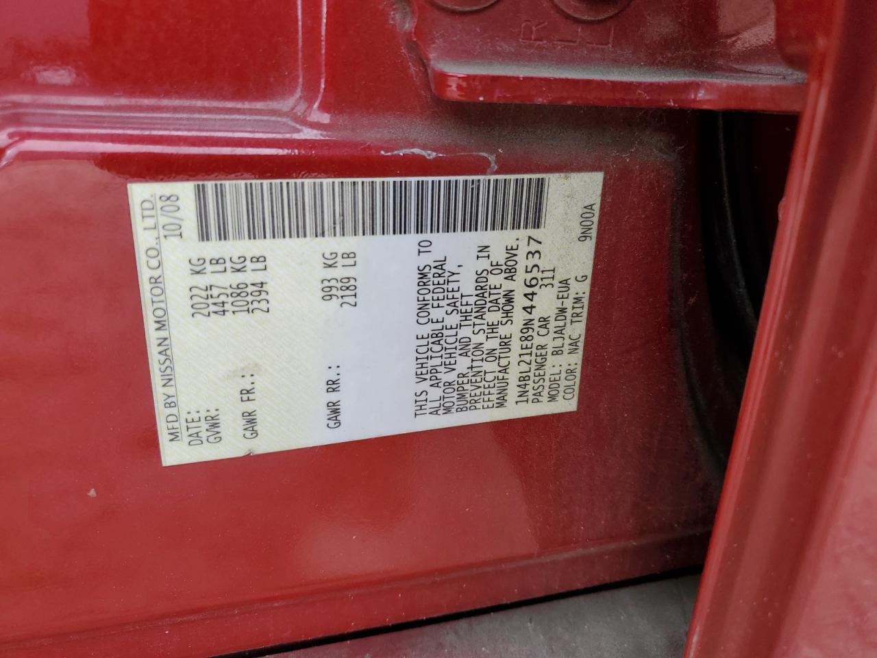 2009 Nissan Altima - Image 12