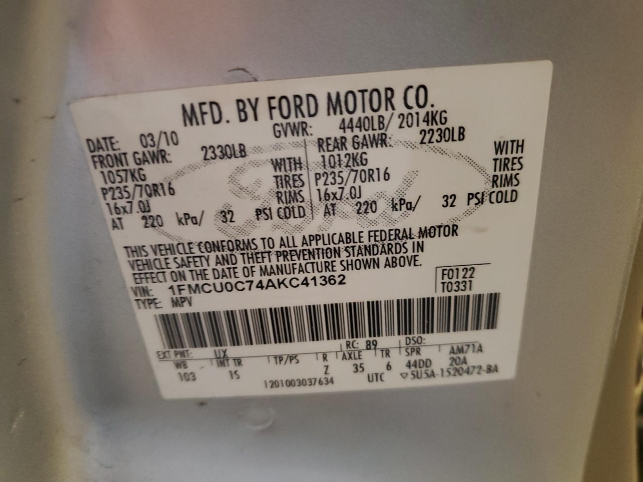 2010 Ford Escape - Image 12