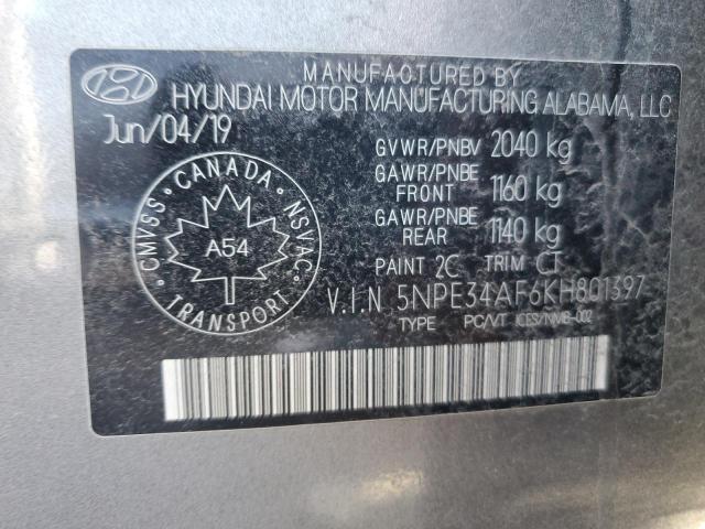 2019 HYUNDAI SONATA LIMITED