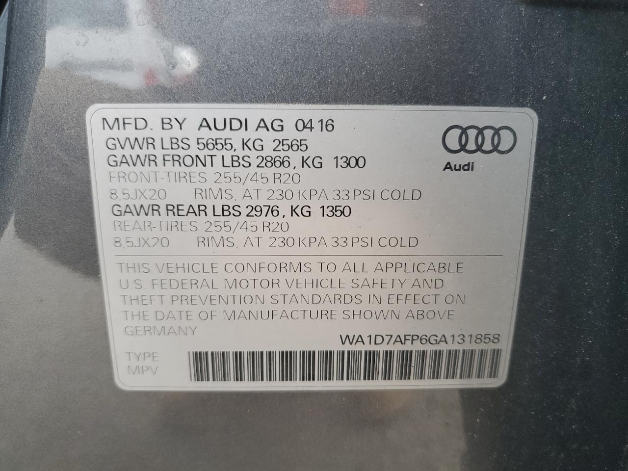 2016 Audi Q5 - Image 13