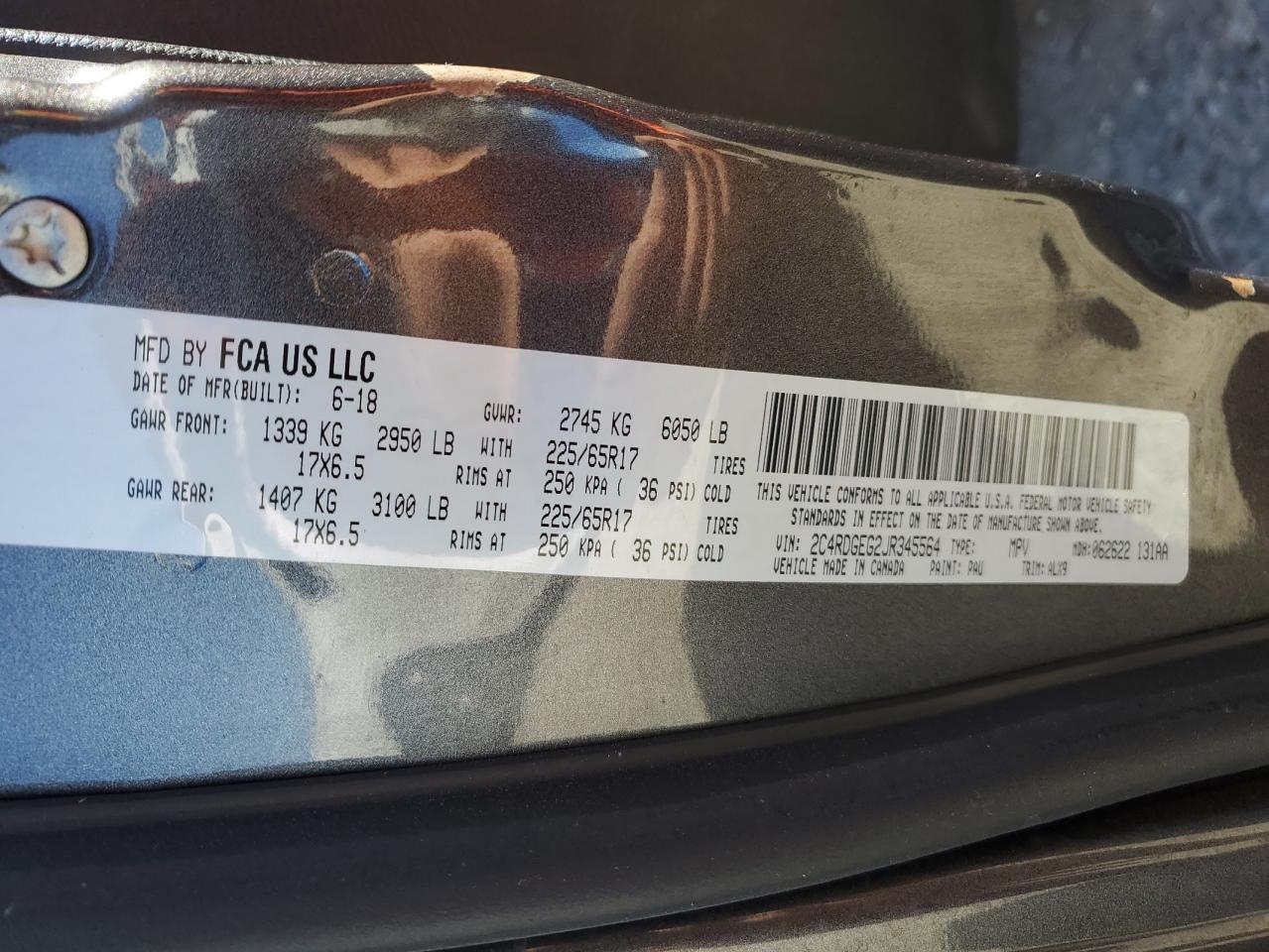 2018 Dodge Caravan - Image 15