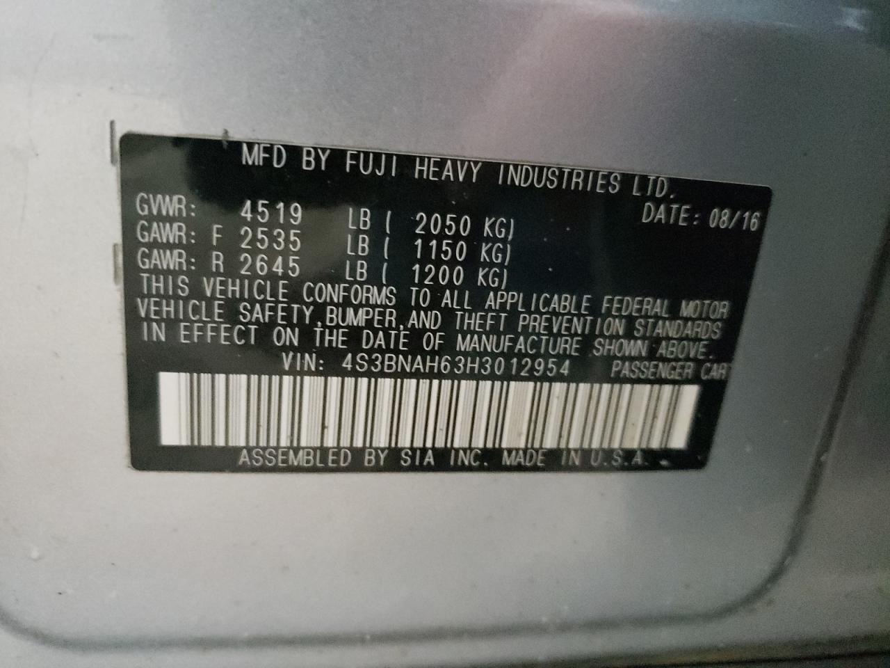 2017 Subaru Legacy - Image 13