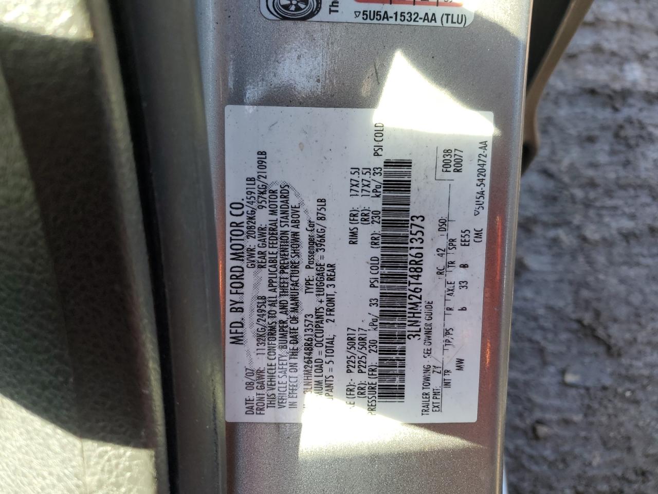 2008 Lincoln MKZ - Image 12