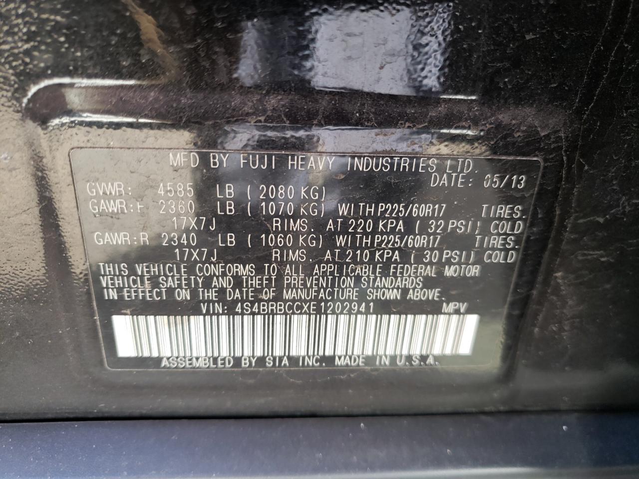 2014 Subaru Outback - Image 12